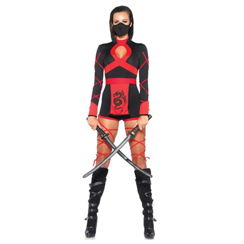 Halloween New Ninja Cosplay Mask Black Hooded Costume Assassin Game Halloween New Ninja Cosplay Mask Black Hooded Costume Assassin Game Cosplay Women Adult Sexy Anime Ninja 32739040495html