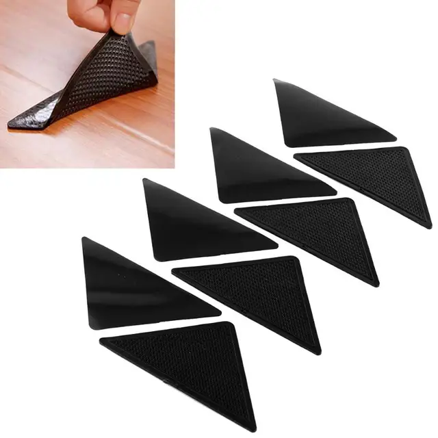 4pairs Non Slip Rug Carpet Mat Grippers Anti Skid Corners Pad For 4pairs Non Slip Rug Carpet Mat Grippers Anti Skid Corners Pad For Bathroom Kitchen Living