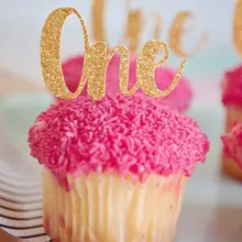 Блестки на заказ Возраст 1 с изображением пирожного на день рожденья топперы крещение baby shower Свадебная вечеринка украшение пончик еда выбор