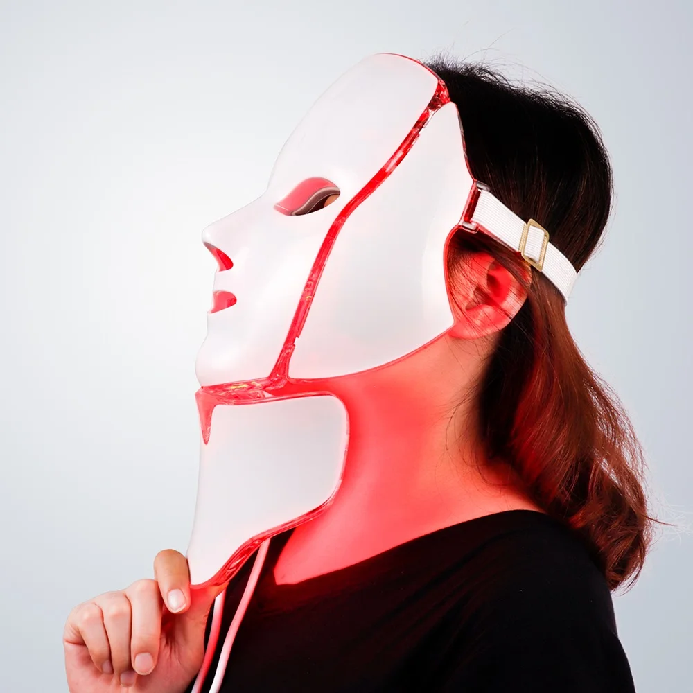Foreverlily светодиодный маска для лица терапия 7 цветов маска для лица машина фотонная терапия светильник уход за кожей удаление морщин акне Красота лица