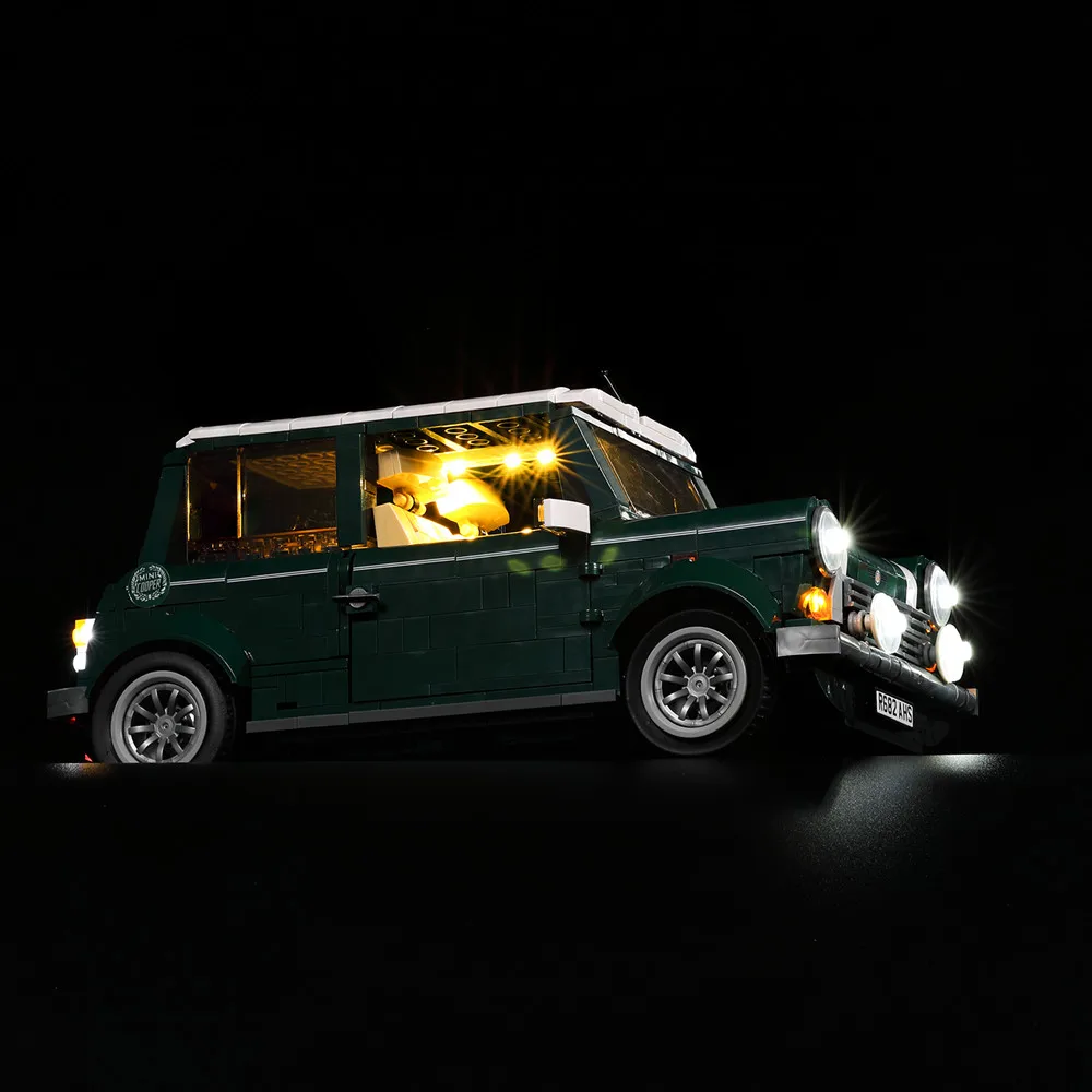 LED light up kit (only light included) for lego 10242  and 21002  MINI Cooper Model Bricks  (car Blocks  Set not included)