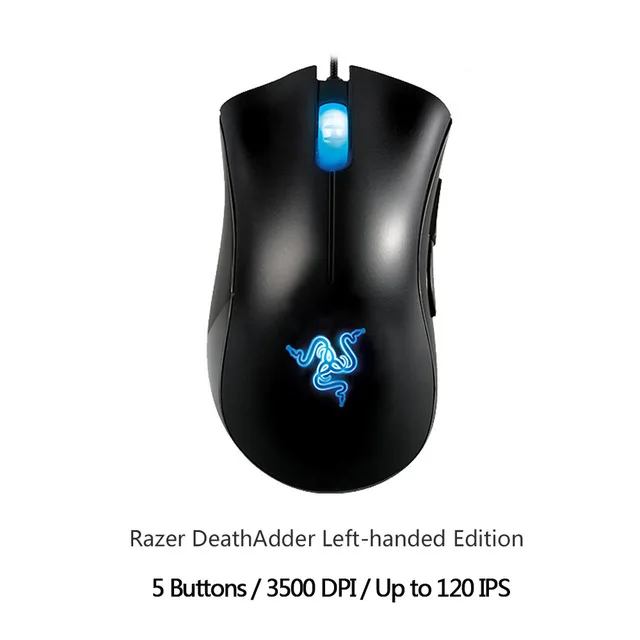 Razer DeathAdder Elite игровая мышь 16000 dpi эргономичная Chroma подсветка оптимизированная 450 ips 7 кнопок eSports проводная мышь для геймера - Цвет: DeathAdder Edition