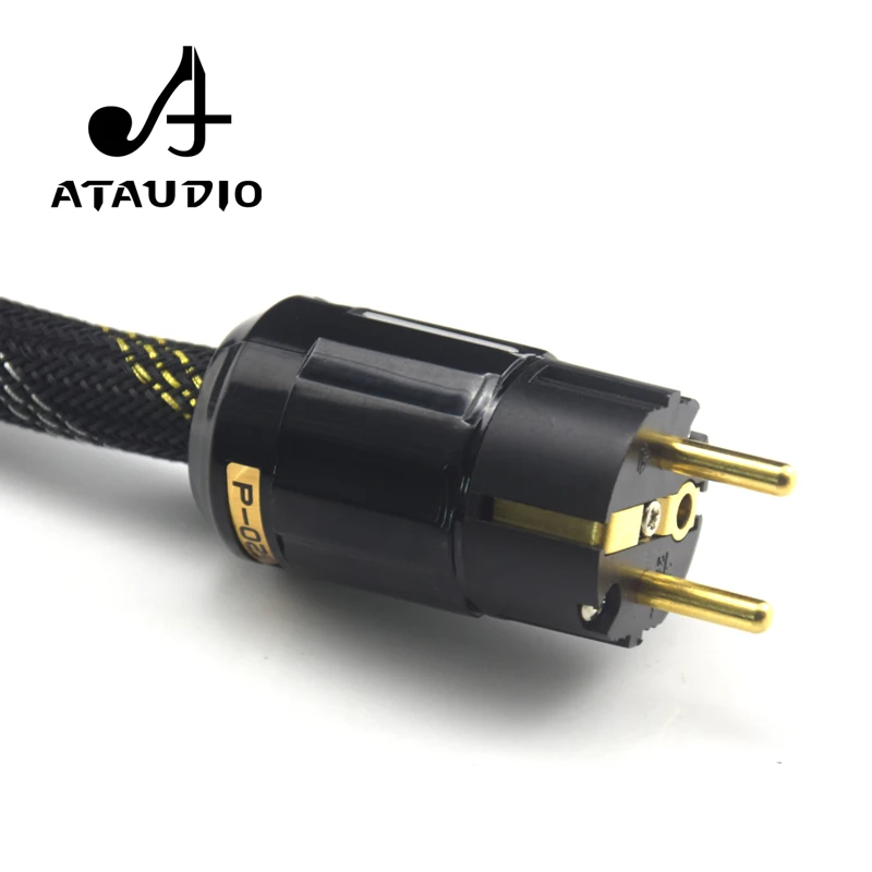 ATAUDIO Hifi евро кабель питания 4N OFC из чистой меди с европейской связью|copper power cable|ofc