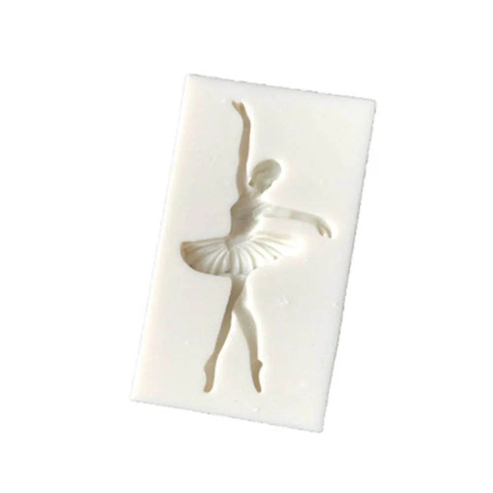 Ballerina Girl1pc Fondant Cupcake Decorating Molds Cake Silicone Mold Sugarpaste Candy Chocolate Gumpaste Clay Mould