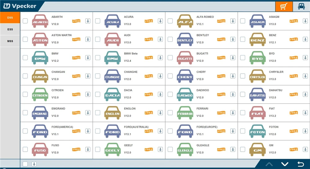 OBD2 VPECKER E1 автоматический сканер+ планшет OBD2 WiFi полная система Easydiag Автомобильный сканер диагностический инструмент