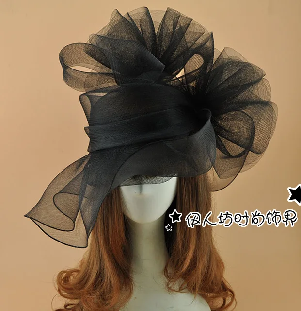 Unicra Fascinators Hat Pillbox Hair Clip Bowler Feather Flower Wedding Party and Tea Hairpin Hat for Women Black 