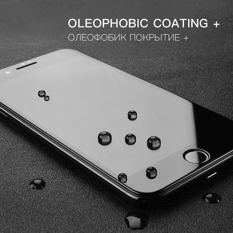 Изогнутое стекло CHYI 5D для Iphone 7 6 6s защита экрана олеофобное покрытие 9H закаленное