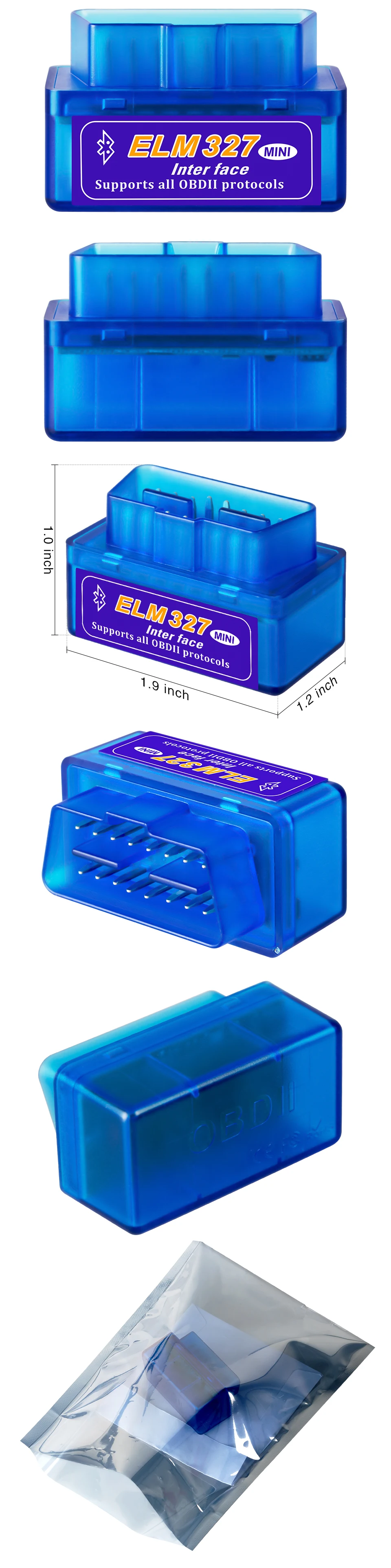 ELM327 usb мини Bluetooth V1.5 PIC18F25K80 OBD2 считыватель кодов Сканер V2.1 Супер Мини ELM 327 wifi Android obd2 диагностический инструмент