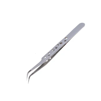 Electronics Industrial Tweezers Anti-static ESD Curved Straight Tip Precision Stainless Steel Forceps Phone Repair Hand Tools 4