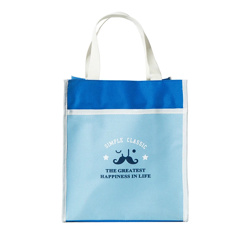 

Waterproof Oxford Fabric Simple Casual Totes Large Capacity Men and Women's A4 Zipper Documents Pouch