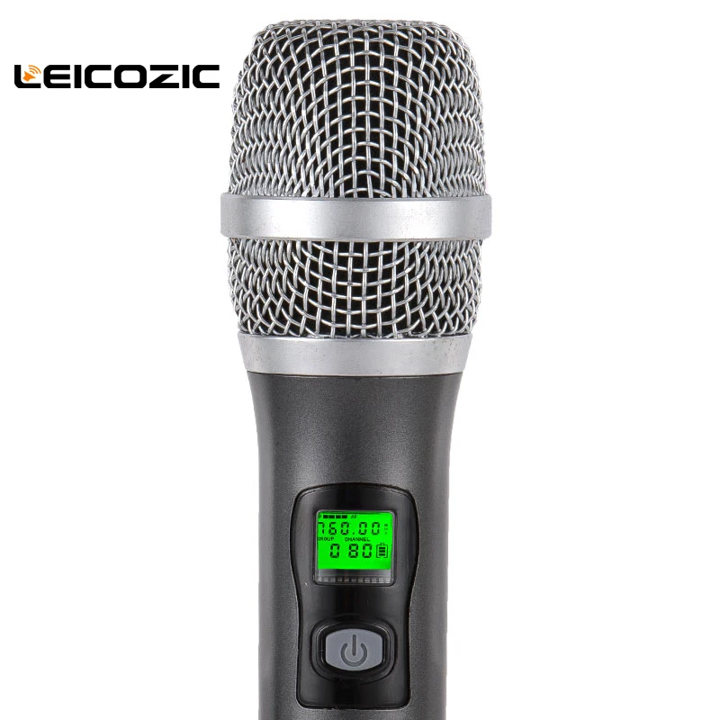 Leicozic 4 канальный беспроводной микрофон uhf Ручной микрофон 512-537 МГц/633-784 МГц профессиональная микрофонная система караоке