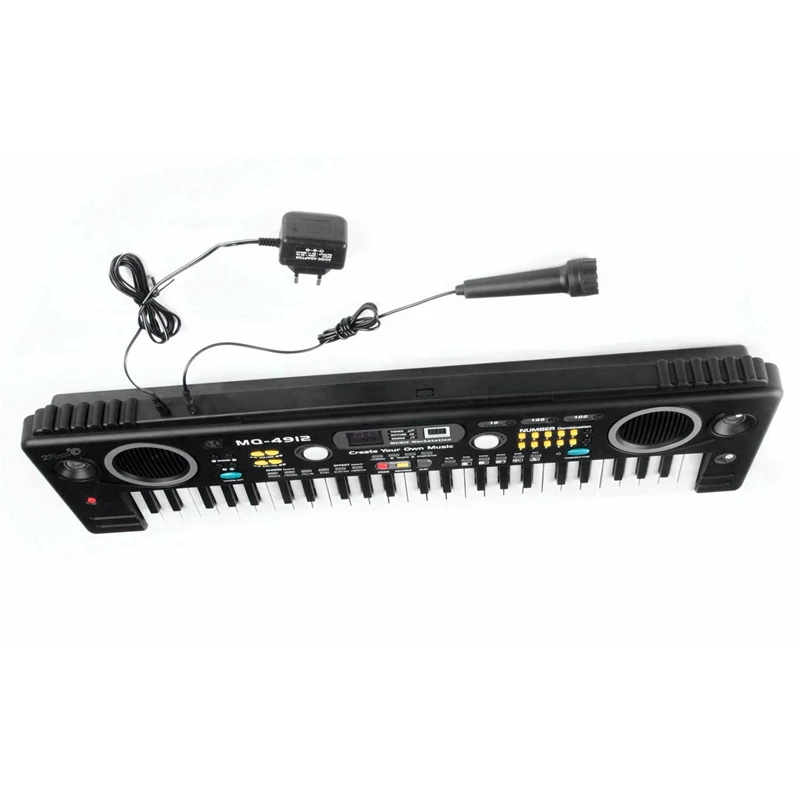 MQ Mq-4912 49 клавишная музыка цифровая электронная клавиатура пианино с микрофоном-портативный для детей и начинающих