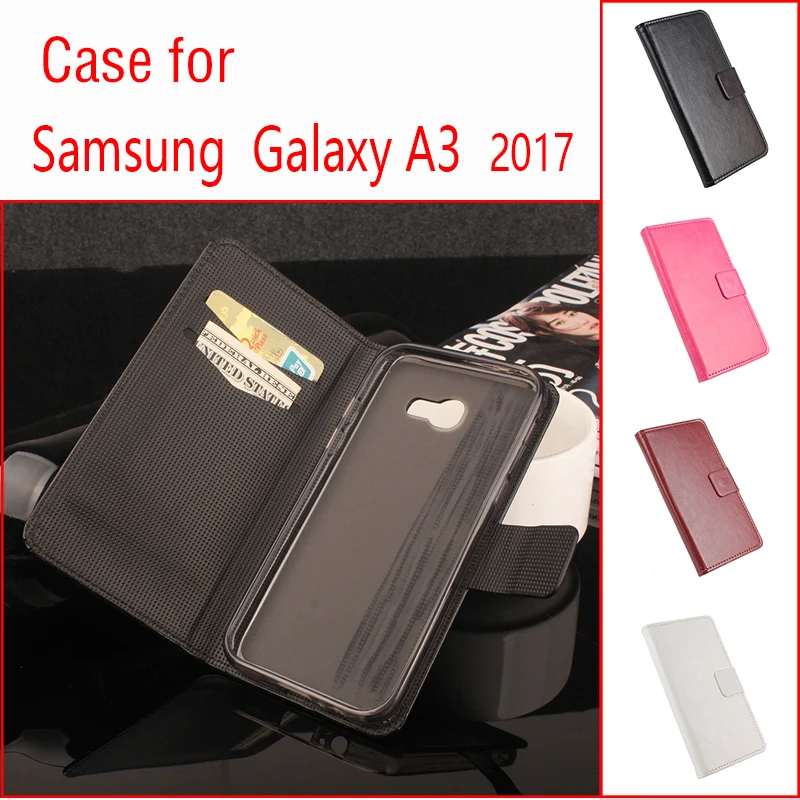 

Leather Case for Samsung Galaxy A3 2017 A320F A3200 Wallet Style Flip Cover Case for Samsung Galaxy A3 2017 With Stand Function