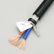 Shielded Sheathed Cable 2, 3, 4 Core 1.5mm² with Pure Oxygen Free Copper Flexible Double Shield Signal Control Wire RVVP