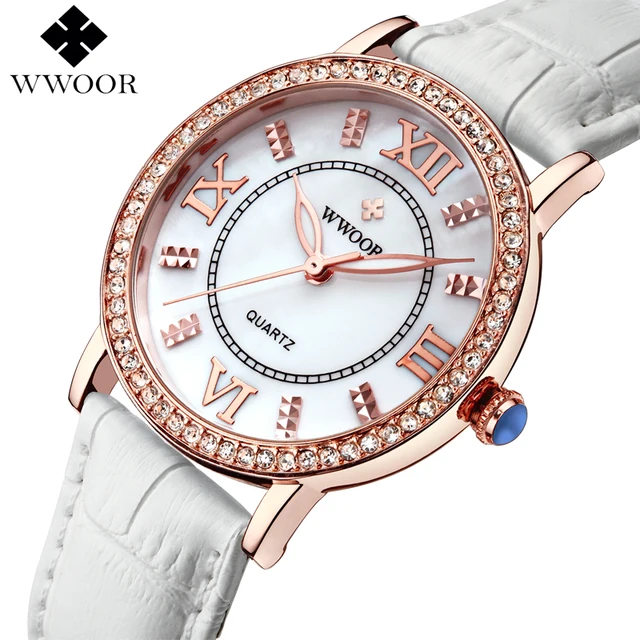 Special Price Luxury Women Watches Ladies Rhinestones Rose Gold Quartz Watch Women Leather Wristwatch Female Famous Brand WWOOR Diamonds Clock Special Price Luxury Women Watches Ladies Rhinestones Rose Gold Quartz Watch Women Leather Wristwatch Female Famous Brand WWOOR Diamonds Clock