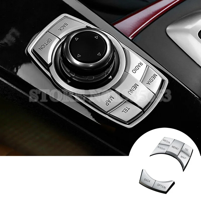 Для BMW X3 F25 внутренняя консоли iDrive мультимедиа кнопки накладка 2011-2013 5 шт