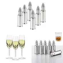 Ведро для льда пищевой безопасности в форме пули охлаждающие кубики для виски камни вино кофе охладитель барный охладитель инструмент 304 нержавеющая сталь