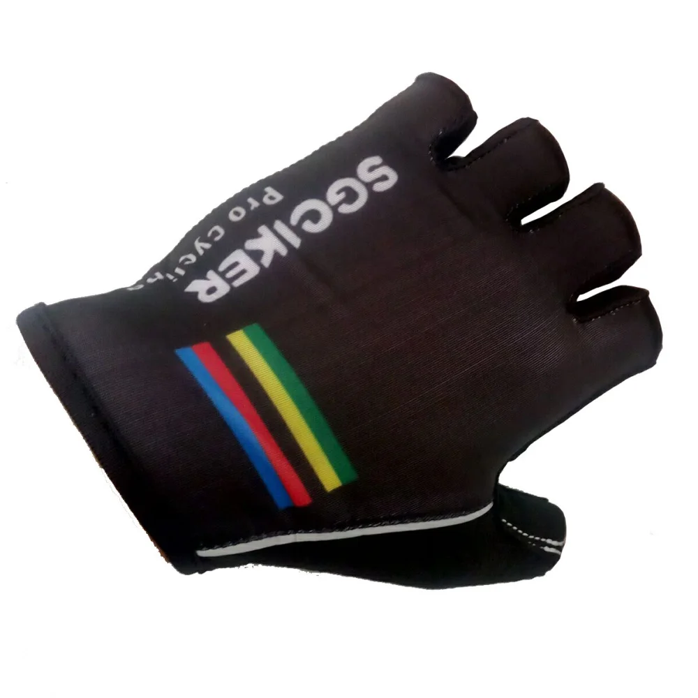 Чемпион честь черный SGCIKER велосипедные перчатки гель амортизация Высокое качество Лето Половина палец велосипед Guante Размер m-XL
