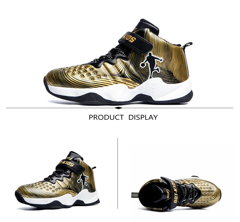 2019 New Sneakers Kids Basketball Shoes for Boys Sport Shoes Non-slip Children's Shoes Outdoor Sneakers Boy Shoes (8)