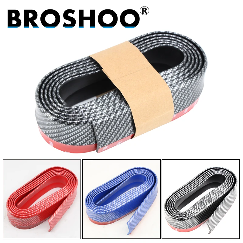 

BROSHOO Car Styling Universal Car Scratch Resistant Rubber Stickers Car Front Bumper Guard Protection Rubber Skirt