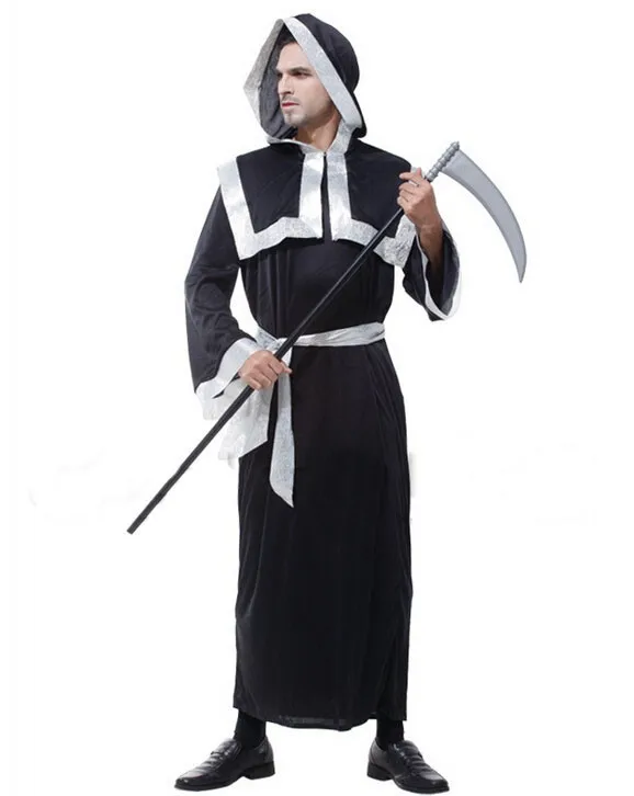 Призрак Фестиваль Серебряный черный Зло Ангел Костюмы, одежда для выступления Карнавальная одежда на выход для взрослых мужчин