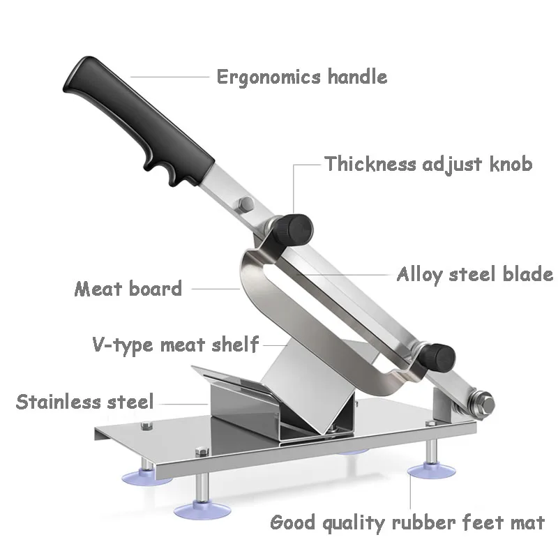 BETOHE коммерческий бытовой ручной ягненок слайсер для говядины замороженное мясо машина для резки овощей баранины рулоны ручной мясорубки резак