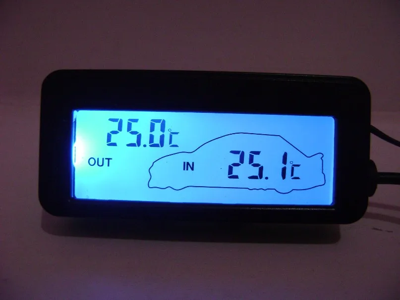 Car indoor and outdoor electronic thermometerin Temperature