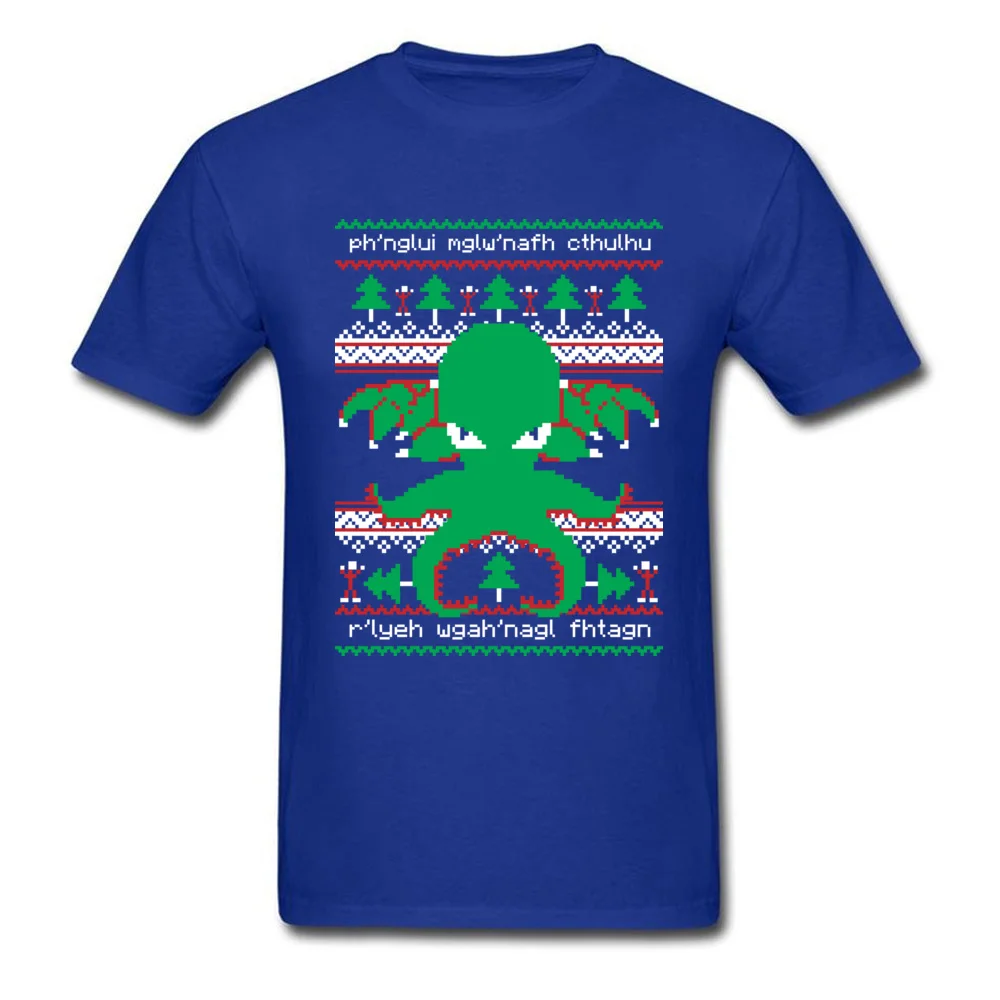 Cthulhu Cultist Christmas Santa_blue