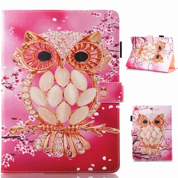 

Pink Owl Pattern PU Leather Full Body Case with Stand for iPad Air 1 2 iPad 2 3 4 iPad Mini 1 2 3 4 Pro 9.7 10.5 iPad 2017 2018