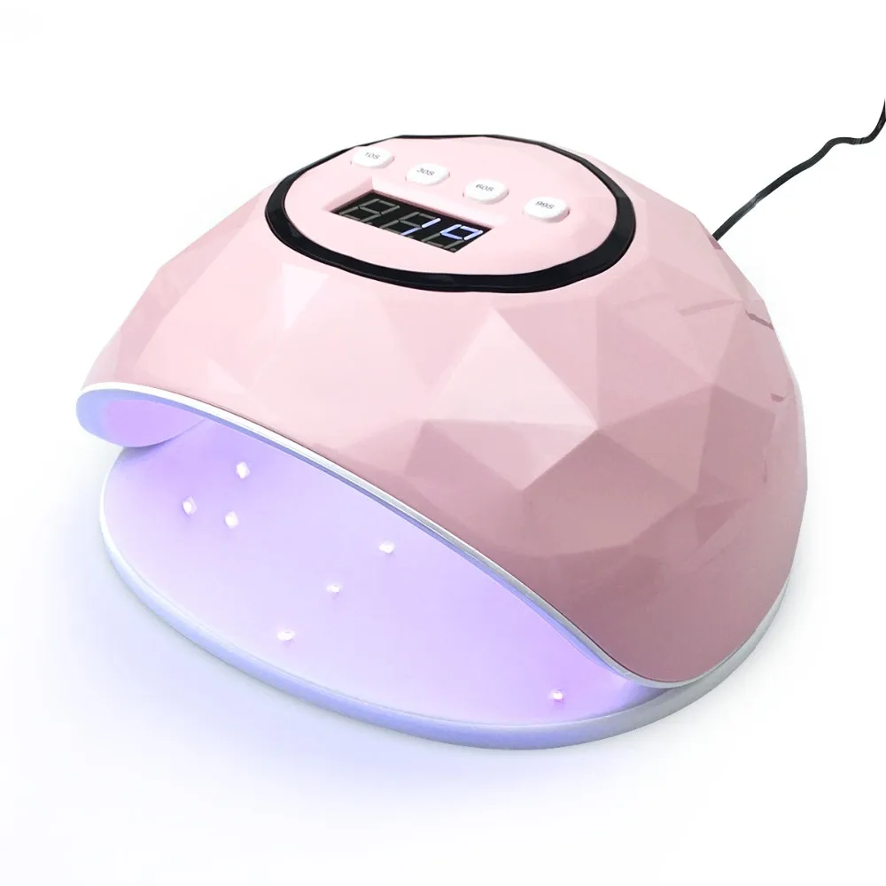 

YUJIA 86W UV LED Nail Lamp Dryer Gel Polish Curing Light with Bottom 10s/30s/60s/99s Timer LCD Display Automatic induction