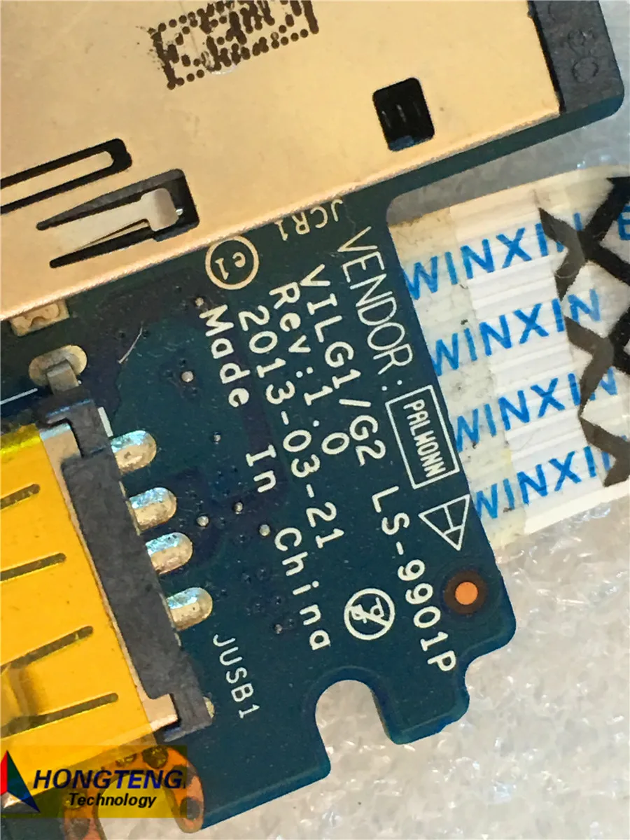 Original Ls-9901p para Lenovo G510s Genuíno Portátil Usb Placa de Leitor Cartão Áudio com Cabo 100% Tesed ok Laptop Repair Components - Imagem 3