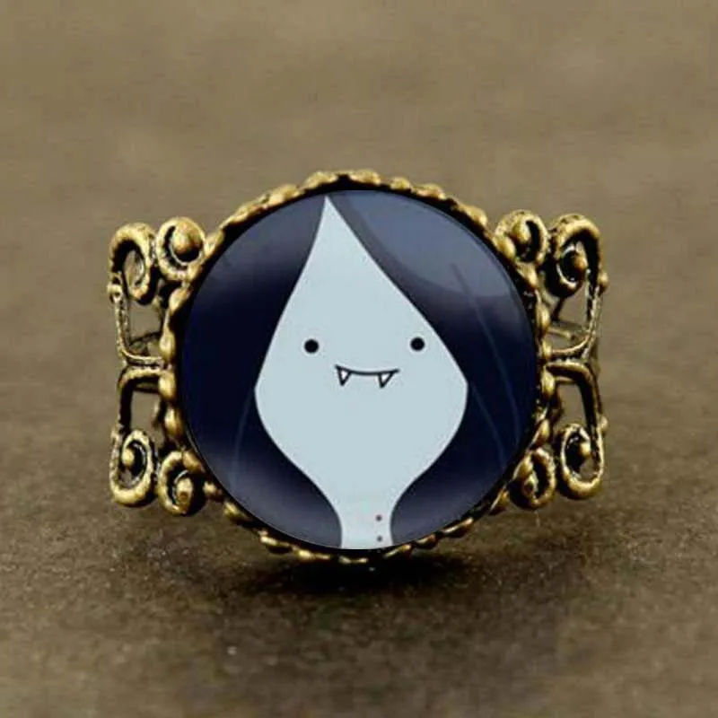 

Adventure Time Marceline jewelry Adventure Time Marceline Ring Glass Dome Ring Steampunk