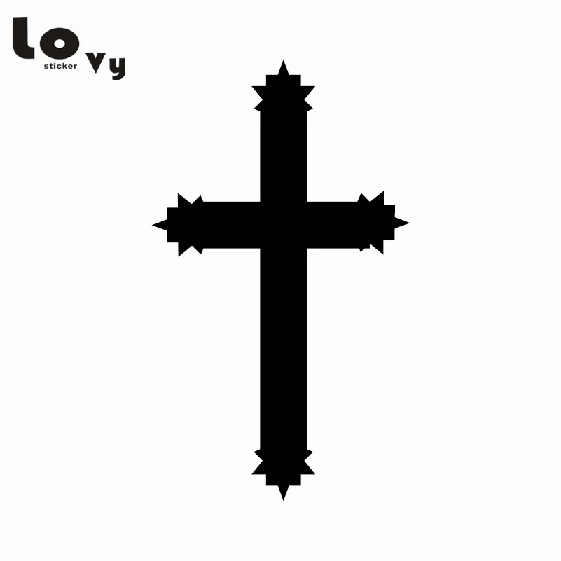 Jesus Cross Car Sticker Religious Christian Vinyl Car Window Body Decal