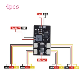 

4pcs/lot RC Racing FPV Replacement LED Light Controller Board Programming Strap Night Flight Spare Parts