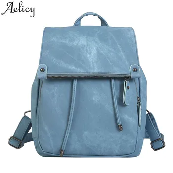 

Aelicy New Women Backpack Youth Small Solid Casual Backpacks Students School Bag Teenage Girls Vintage Bags Rucksack Mochila