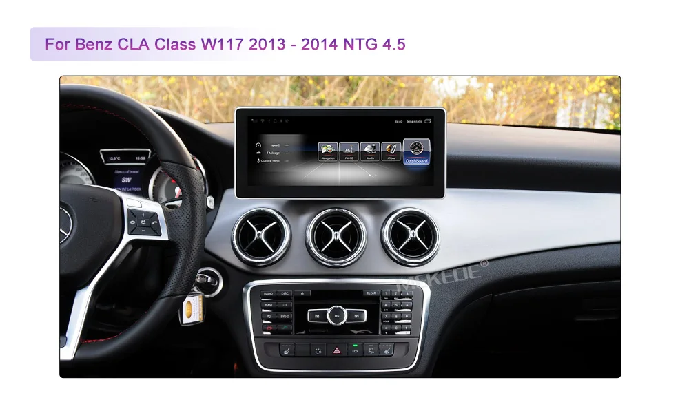 Cheap MEKEDE 3+32G Car Multimedia Player Android 7.1 Car DVD radio player For Benz CLA class C117 X117 W117 2013-2015 4G lte BT wifi 5