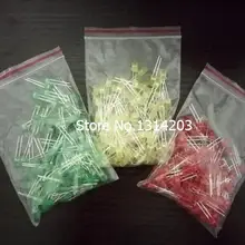 300 шт./лот 5 мм зеленый+ красный+ желтый светодиодный светильник светоизлучающие диоды