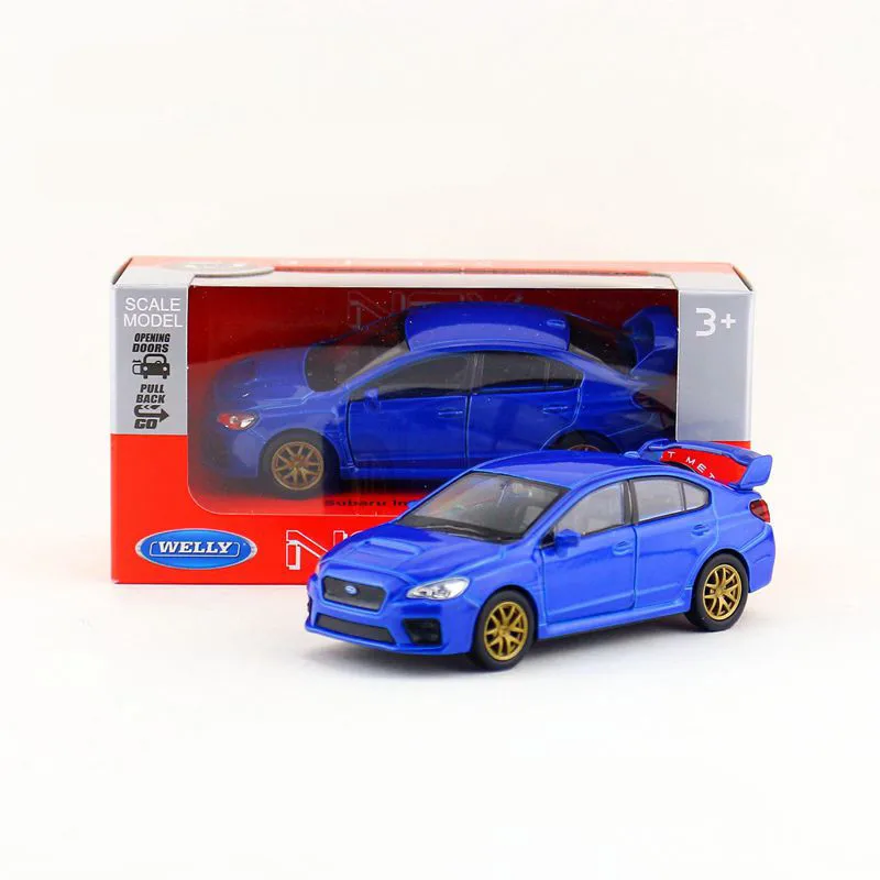Welly литая металлическая модель/Масштаб 1:36/Subaru Impreza WRX STI Игрушечная