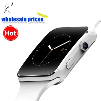 

K' New Arrival X6 Smart Watch with Camera Touch Screen Support SIM TF Card Bluetooth Smartwatch