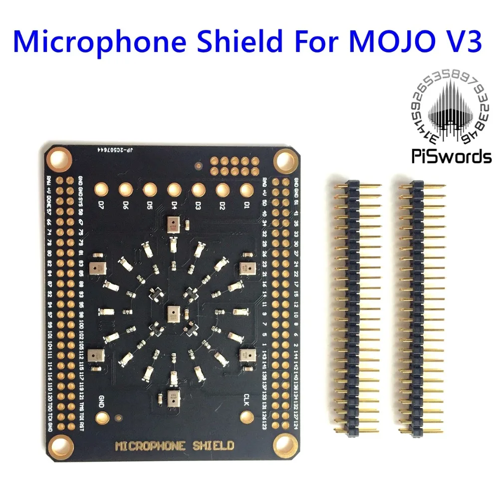 Редизайн экран для микрофона для Mojo V3 FPGA Spartan6 XC6SLX демонстрационная плата