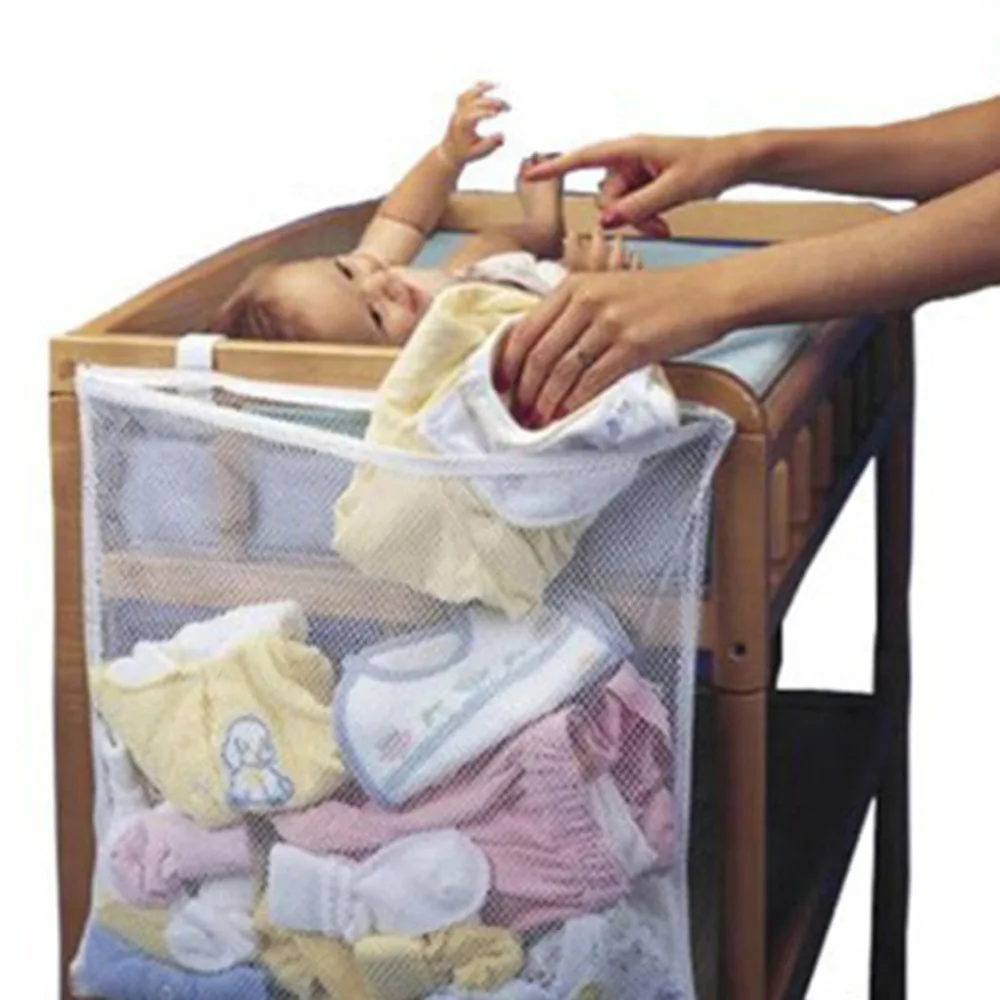 

Multifunction Baby Crib Organizer Mesh Large Capacity Bed Hanging Storage Bag Newborn Toy Diaper Hanging Organizer Storage Pouch