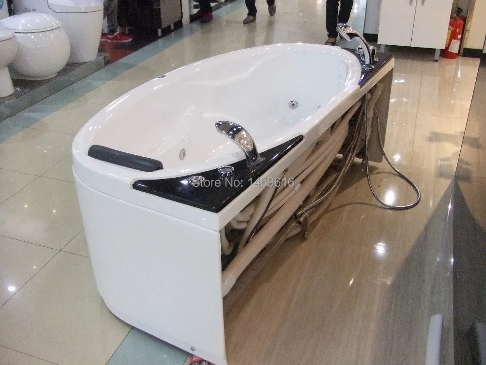 67' Fiberglass Massage Tub Curve Unique Design Whirlpool Bathtub With