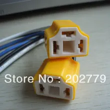 Longyue 10 шт. H4 женский керамиковая подогревательная сопротивление жгут проводов для фар лампа держатель адаптер гнездового соединителя(10 см