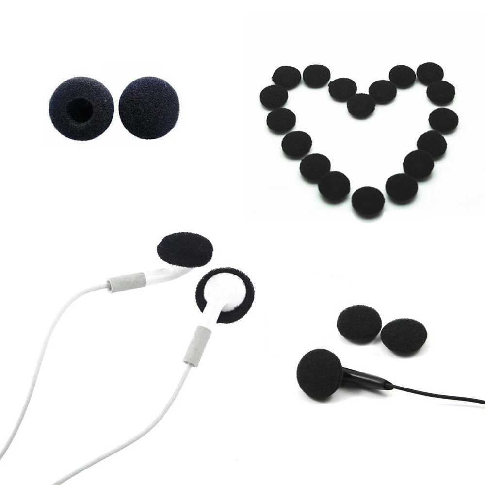 10 pairs 20 Pcs 15 mm Soft Foam Earbud Headphone Ear pads Replacement