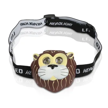 

Outdoor Tools Headlight Headlamp Child's Children Kid Novelty Animal Flash LED Head Light Torch Head lamp USB Head lamp
