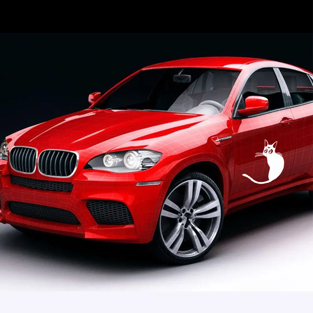 0                   22.8cm15cm Luna Cat Decal Vinyl Bumper Stickers For Car Truck Window Car Body Tool Boxes Wall Laptop Ipad Notebook Stickers