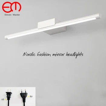 

Nordic fashion white mirror lamp with plug bathroom wall light LED mirror Strip light mirror cabinet wall lamp RML0043