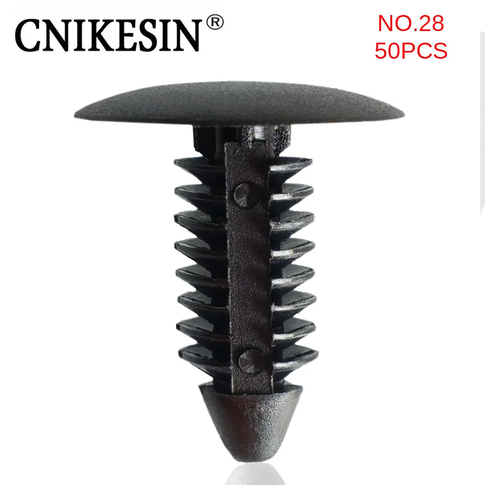 CNIKESIN 50 шт. Универсальные пластиковые заклепки крепежные зажимы для крышки