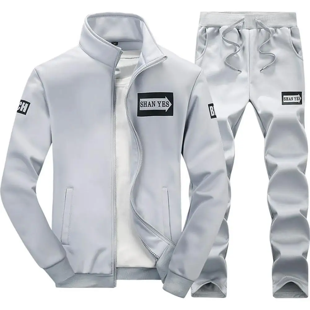 

2018 Sport Suit Men Sports Suits Loose Tracksuits Mens Spring Autumn Fitness Running Suits Set Warm Jogging Tracksuit