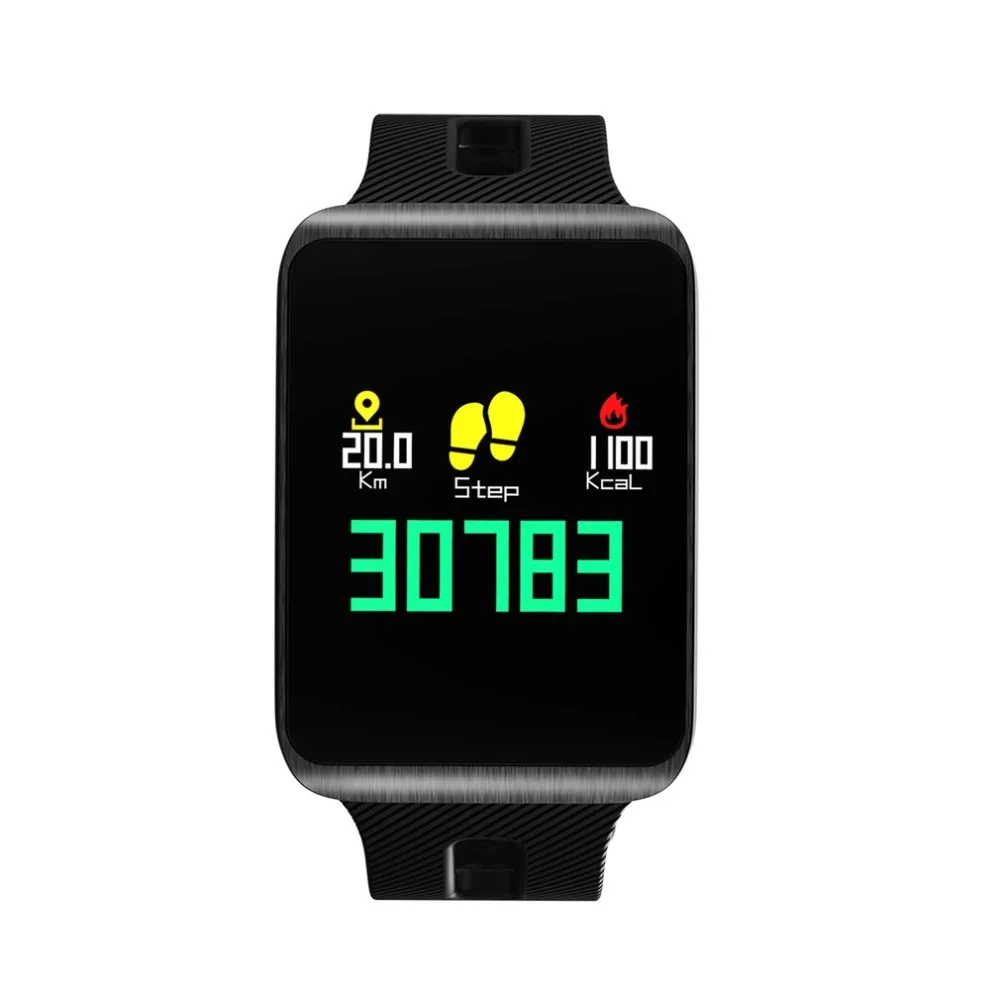 

Heart Rate Wrist Blood Pressure Monitor Tracker Bluetooth 4.0 Smart Watch for iOS for Android Phones IP67 Waterproof Health Care
